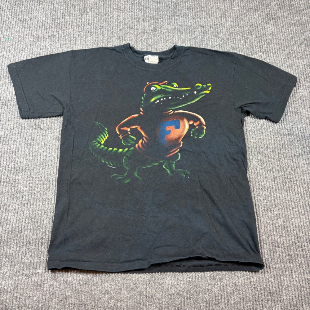 Vintage University of‎ Florida Gators Shirt Kids XL Alligator Mascot Shadow